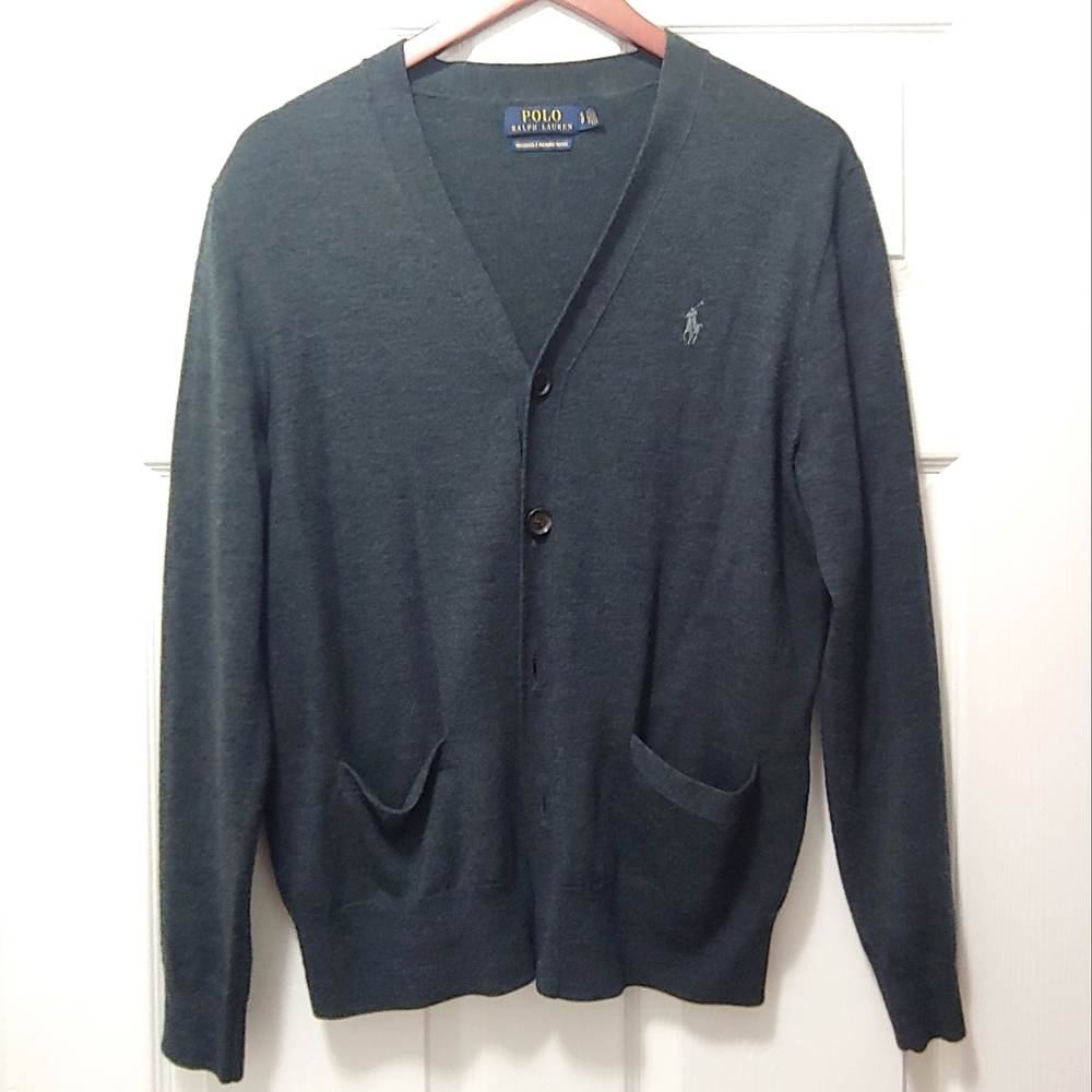 Ralph Lauren Wool Grey Cardigan